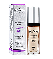 Aravia Professional Perfect Tone Foundation 01 - Тональный крем для увлажнения и естественного сияния кожи, тон слоновая кость 30 мл